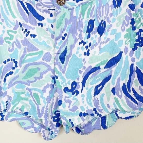 Lilly Pulitzer The Buttercup Scalloped Shorts Size 0 - Picture 7 of 11